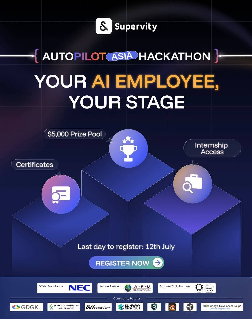 Autopilot Asia Hackathon 2026 poster