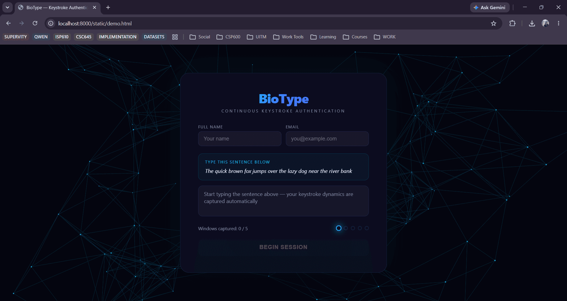BioType — Behavioral Biometrics Authentication poster